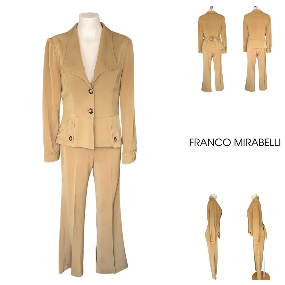 50% Off Sale Vintage Franco Mirabelli Pantsuit Matching Set Suit Pant Blazer